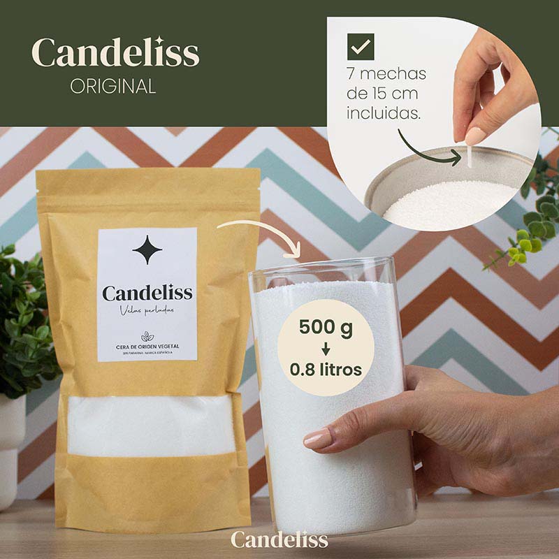 Velas perladas Candeliss - Perlas de cera de origen vegetal – CANDELISS
