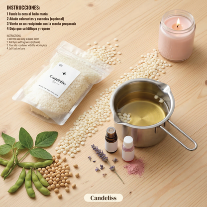 Cera de Soja para Velas