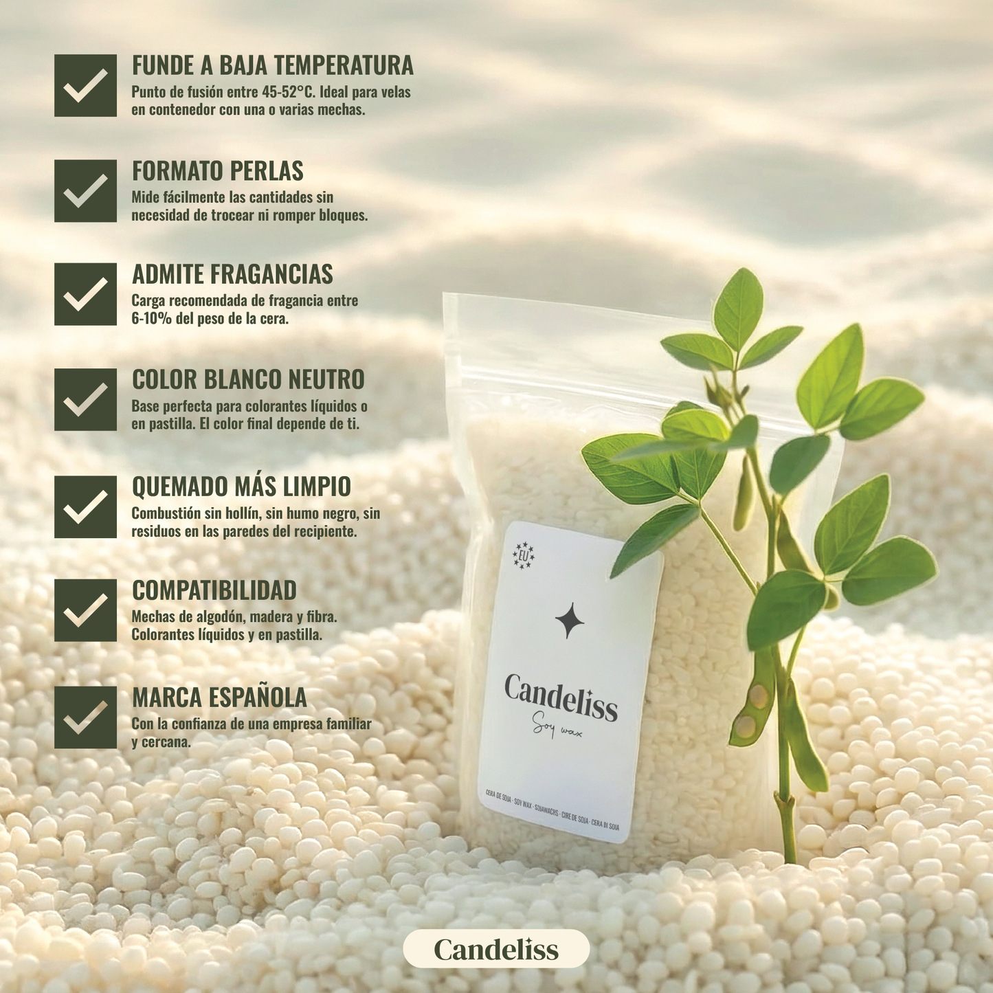 Cera de Soja para Velas