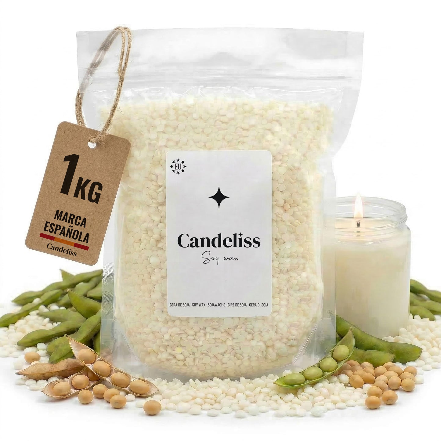 Cera de Soja para Velas